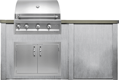 Haven 72" Artisan Outdoor Kitchen Island w/ Plain Panel - HART72PAN