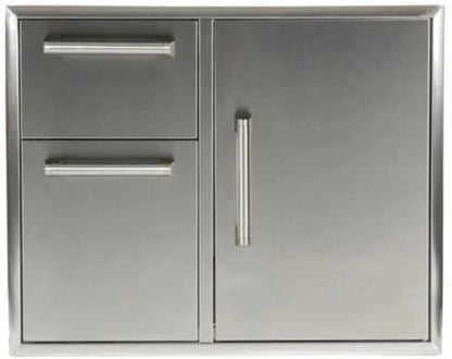 Haven 72" Coyote Outdoor Kitchen Island w/ 24" Refrigerator  - HCOY72REF-2