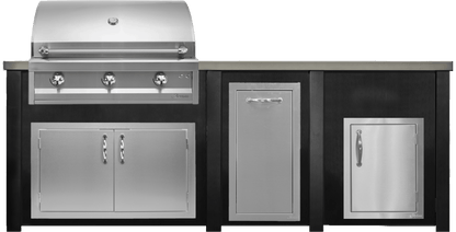 Haven 96" Artisan Outdoor Kitchen Island  w/ 17" Door - HART96DOOR