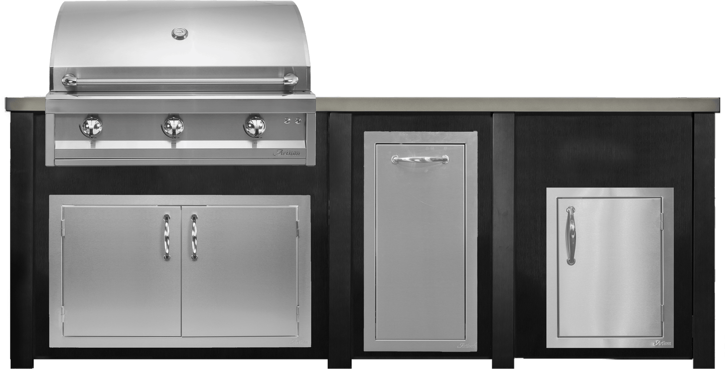 Haven 96" Artisan Outdoor Kitchen Island  w/ 17" Drawer  - HART96DRAW
