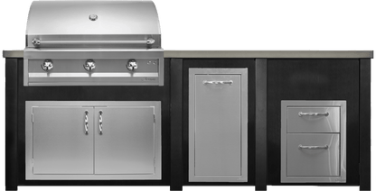 Haven 96" Artisan Outdoor Kitchen Island  w/ 17" Drawer  - HART96DRAW