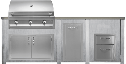 Haven 96" Artisan Outdoor Kitchen Island  w/ 17" Drawer  - HART96DRAW
