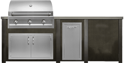 Haven 96" Artisan Outdoor Kitchen Island w/ Plain Panel - HART96PAN