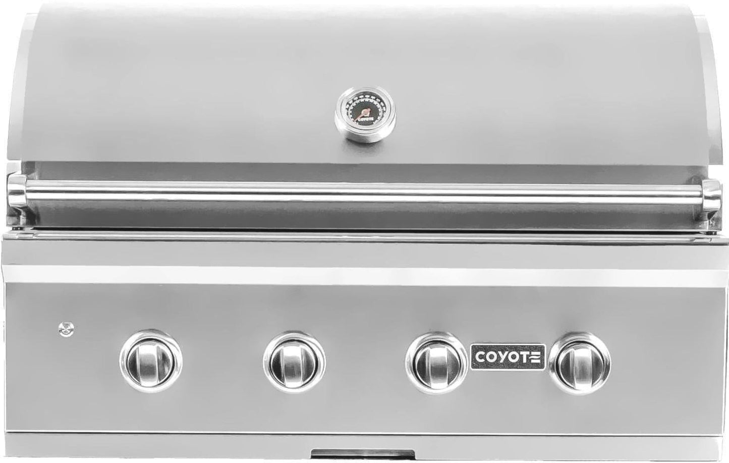 Haven 96" Coyote Outdoor Kitchen Island w/ 24" Refrigerator - HCOY96REF
