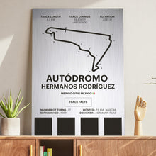 Load image into Gallery viewer, Autodromo Hermanos Rodriguez - Corsa Series - Raw Metal
