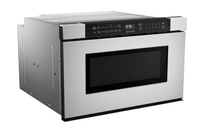 Asko SHARP 24 in. 1.2 cu. ft. Built-In in Stainless Steel Microwave Drawer Oven - SMD2440JS