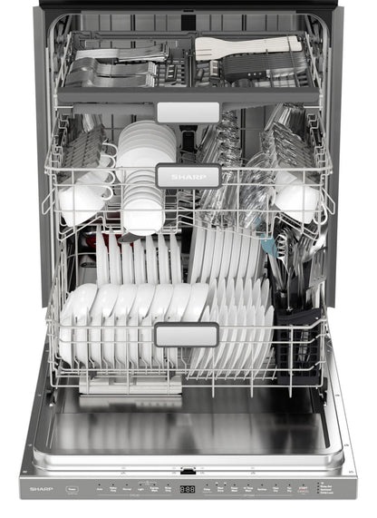 Asko SHARP 24 in. Slide-In Smart 45 dB Dishwasher - SDW6767HS