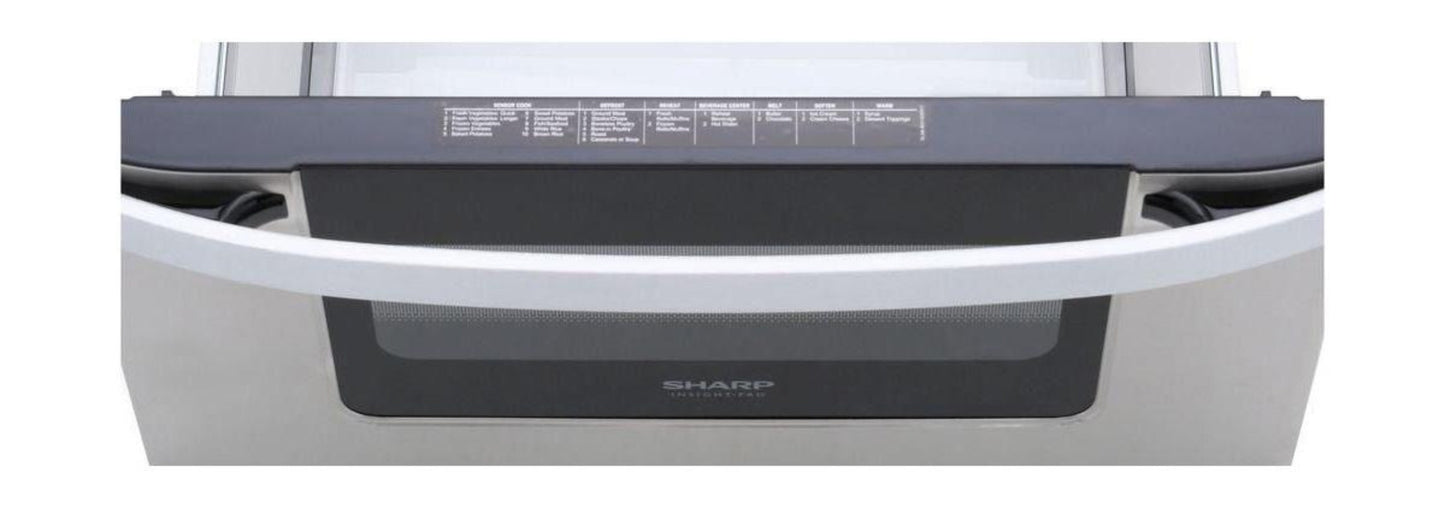 SHARP 24 in. 1.2 cu. ft. 950W Sharp Easy Open in Stainless Steel Microwave Drawer - KB6524PSY