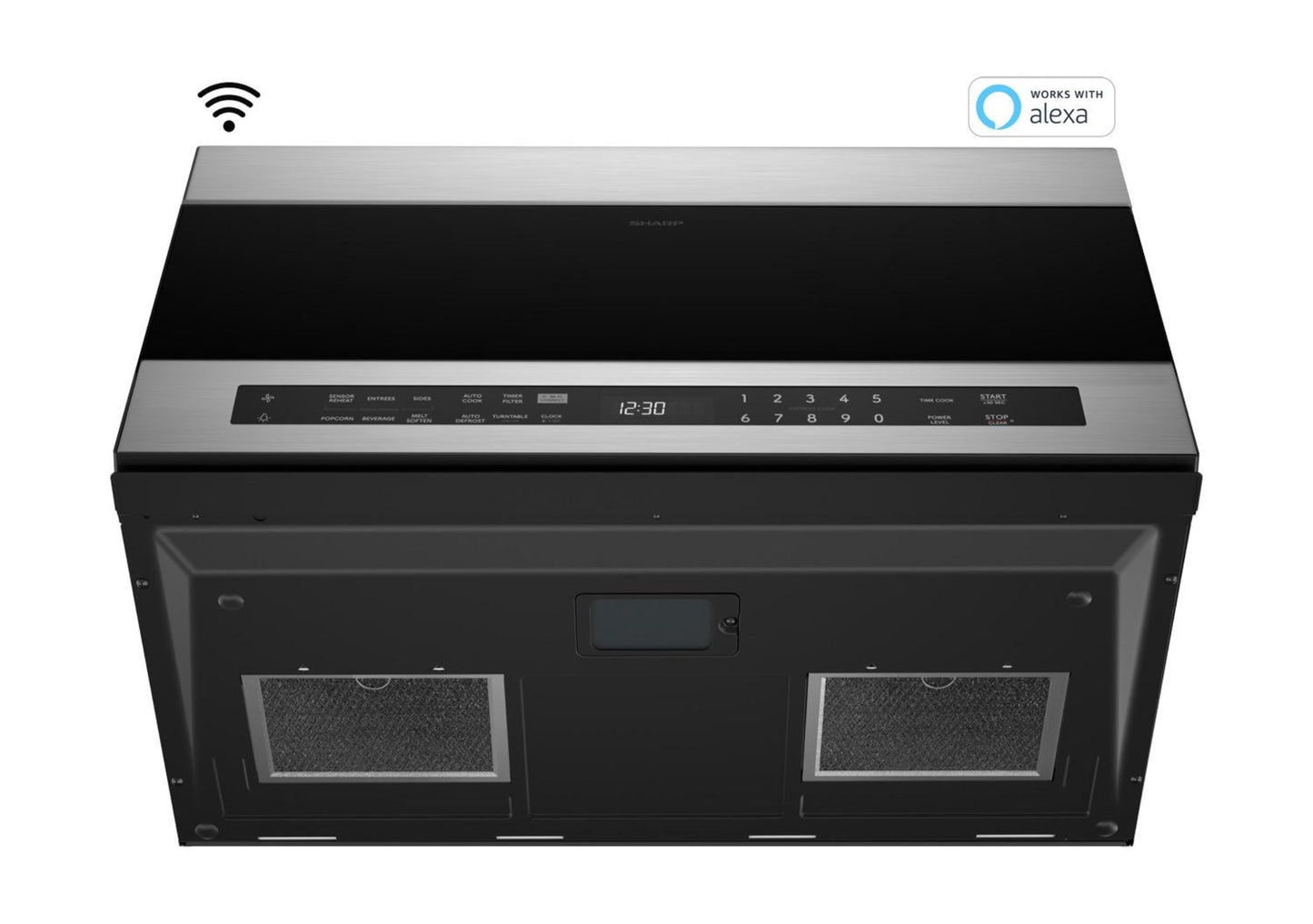 SHARP 1.7 cu. ft. Smart Over-the-Range Microwave Oven - SMO1759JS