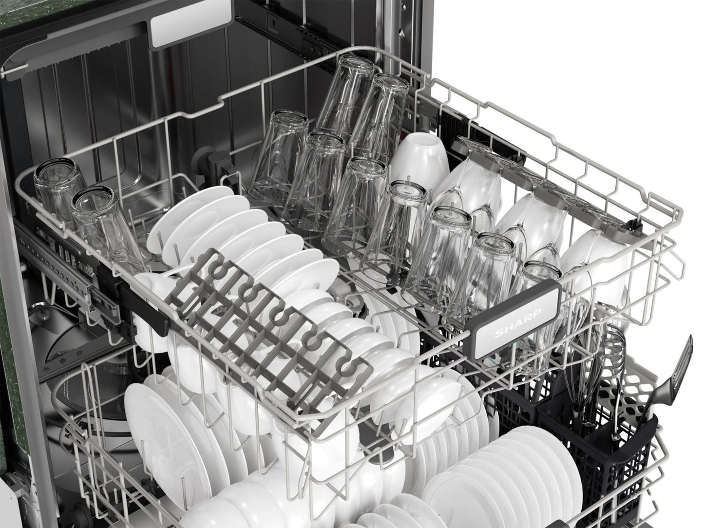 Asko SHARP 24 in. Slide-In Smart 45 dB Dishwasher - SDW6767HS