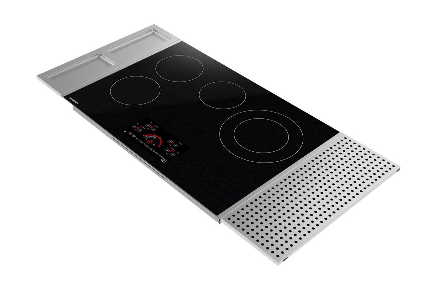 SHARP 30 in. Drop-In Radiant Cooktop with Side Accessories - SCR3042FB
