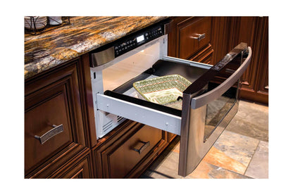 SHARP 24 in. 1.2 cu. ft. 950W Sharp Easy Open in Stainless Steel Microwave Drawer - KB6524PSY