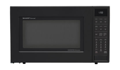 SHARP Sharp 1.5 cu. ft. 900W Black Convection Countertop Microwave Oven - SMC1585KB