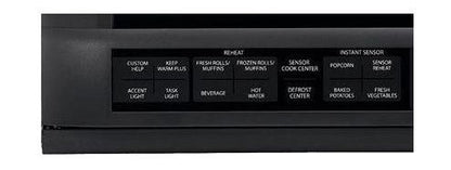 SHARP 1.5 cu. ft. 1100W Black Sharp Over-the-Counter Carousel Microwave Oven - R1210TY