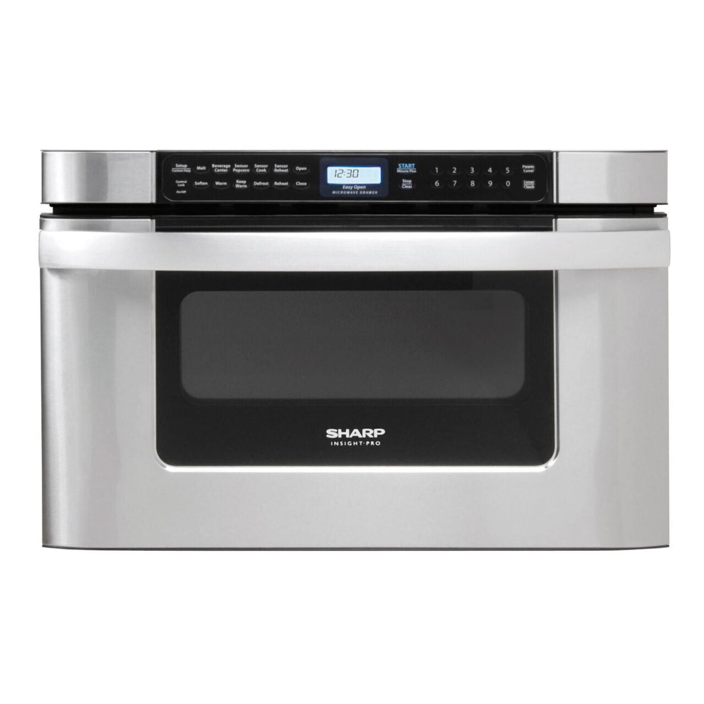 SHARP 24 in. 1.2 cu. ft. 950W Sharp Easy Open in Stainless Steel Microwave Drawer - KB6524PSY