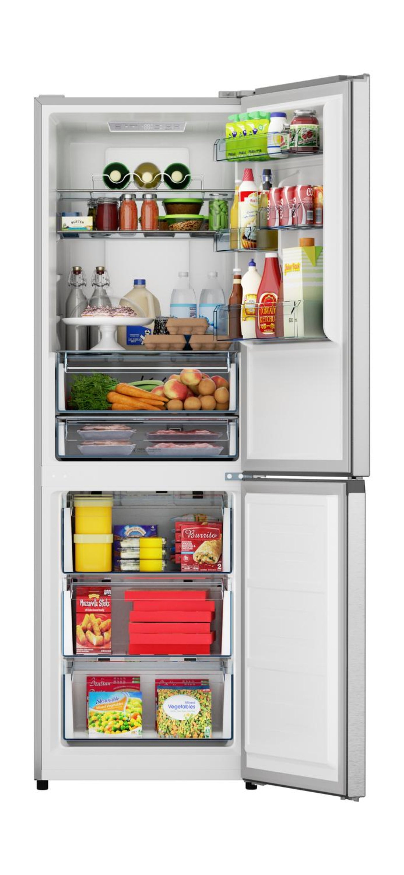SHARP Sharp 24 in. Bottom-Freezer Counter-Depth Refrigerator - SJB1255GS