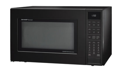 SHARP Sharp 1.5 cu. ft. 900W Black Convection Countertop Microwave Oven - SMC1585KB