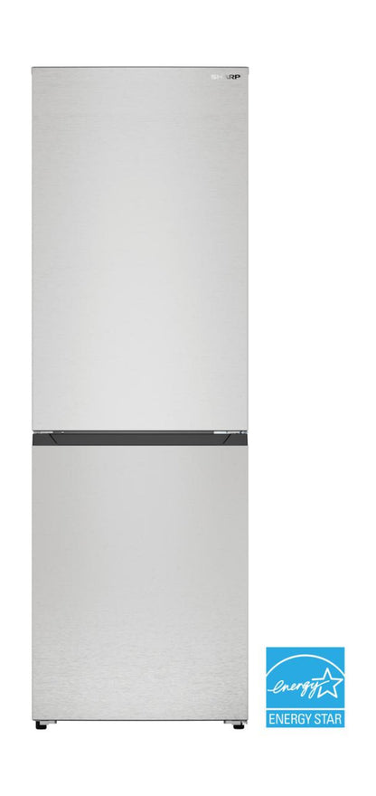 SHARP Sharp 24 in. Bottom-Freezer Counter-Depth Refrigerator - SJB1255GS