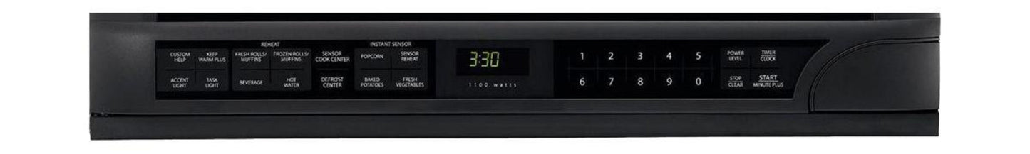SHARP 1.5 cu. ft. 1100W Black Sharp Over-the-Counter Carousel Microwave Oven - R1210TY