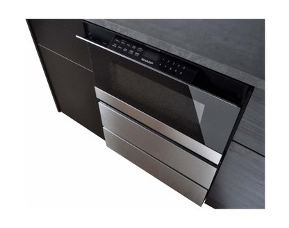 SHARP 24 in. Under the Counter Microwave Drawer Oven Pedestal - SKMD24U0ES