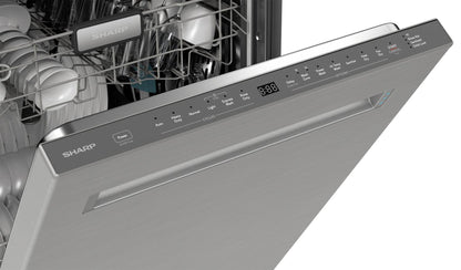 Asko SHARP 24 in. Slide-In Smart 45 dB Dishwasher - SDW6767HS