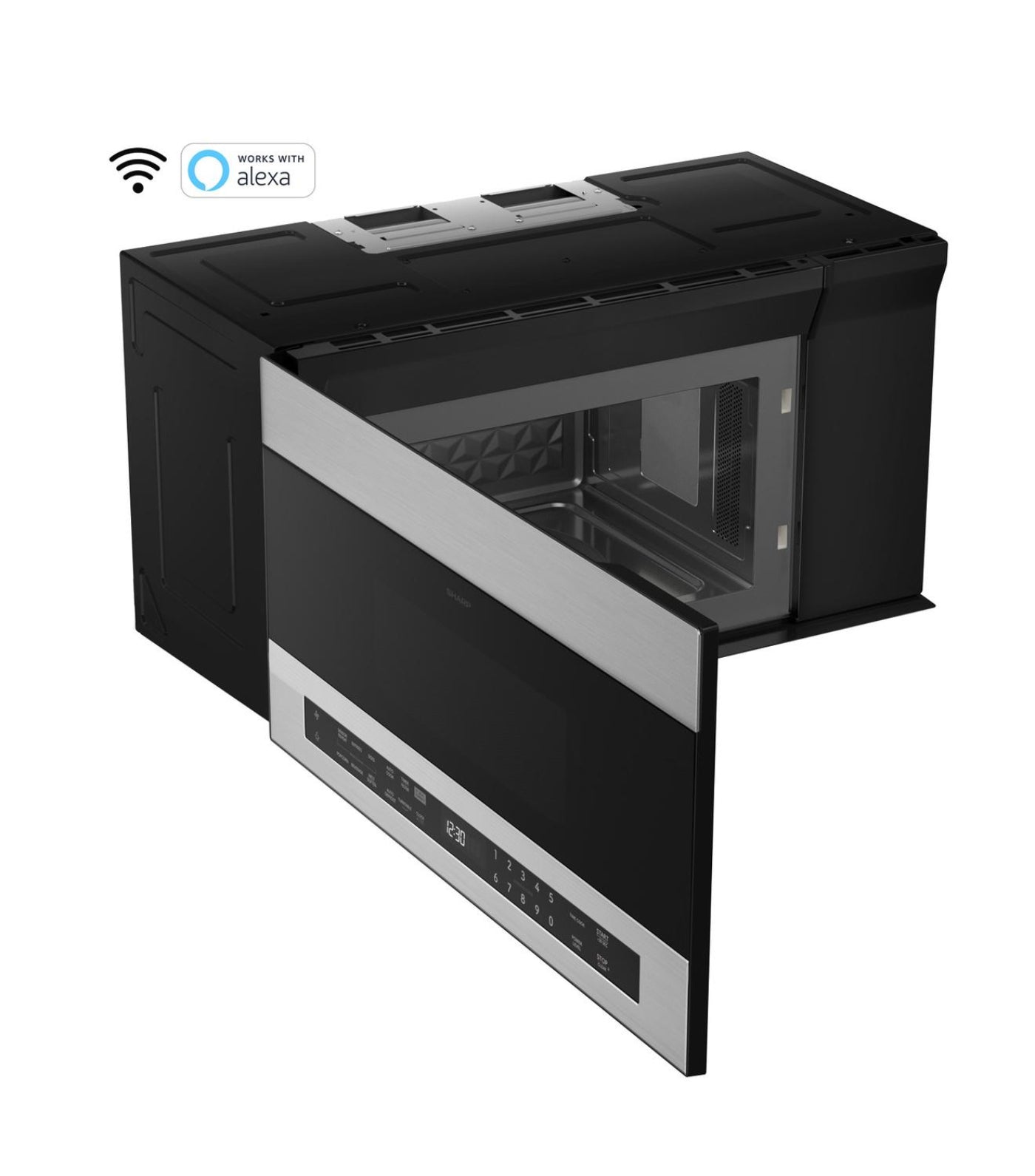 SHARP 1.7 cu. ft. Smart Over-the-Range Microwave Oven - SMO1759JS