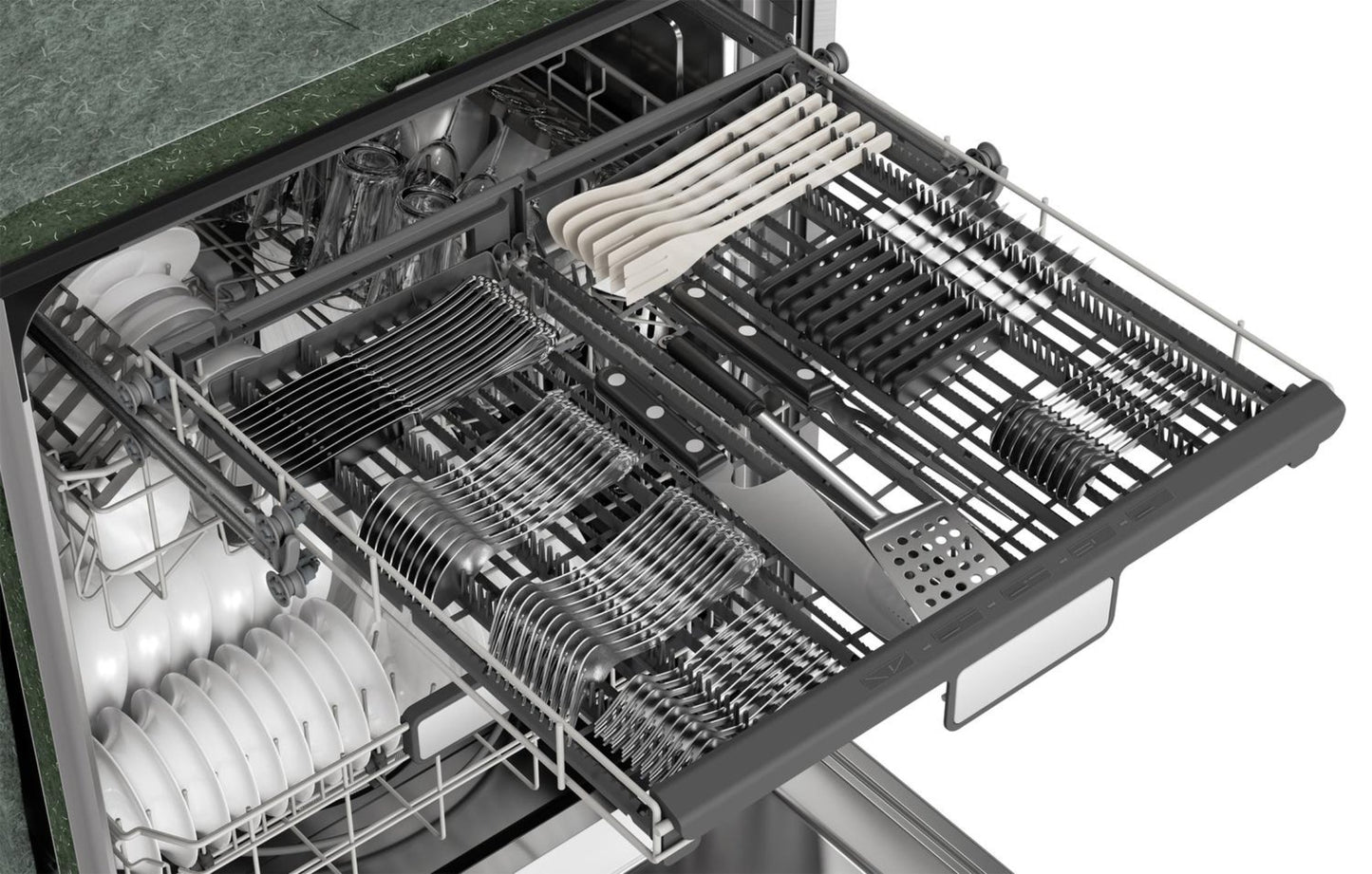 Asko SHARP 24 in. Slide-In Smart 45 dB Dishwasher - SDW6767HS