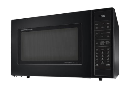 SHARP Sharp 1.5 cu. ft. 900W Black Convection Countertop Microwave Oven - SMC1585KB