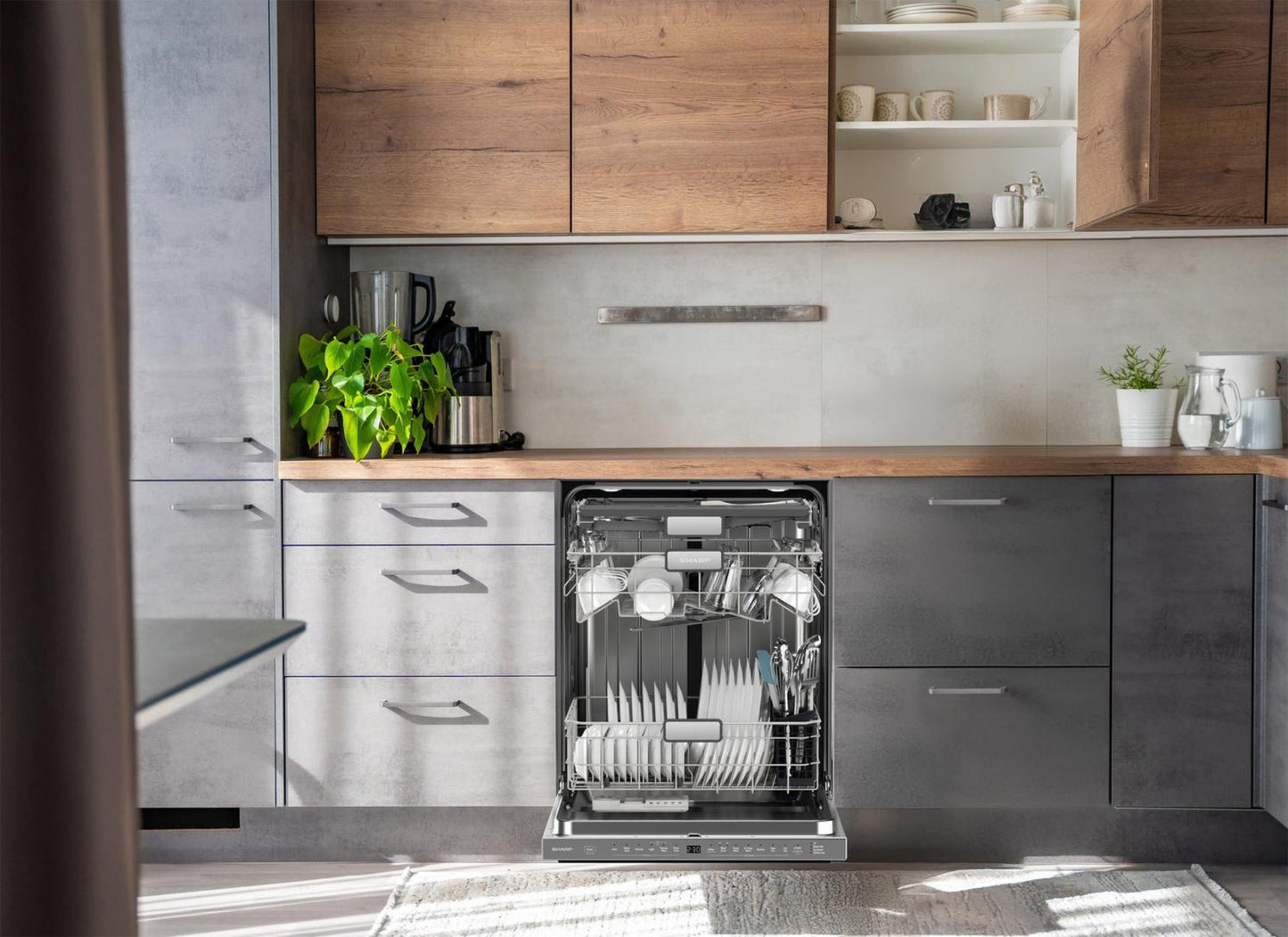 Asko SHARP 24 in. Slide-In Smart 45 dB Dishwasher - SDW6767HS