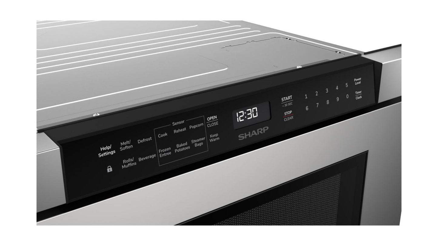 Asko SHARP 24 in. 1.2 cu. ft. Built-In in Stainless Steel Microwave Drawer Oven - SMD2440JS