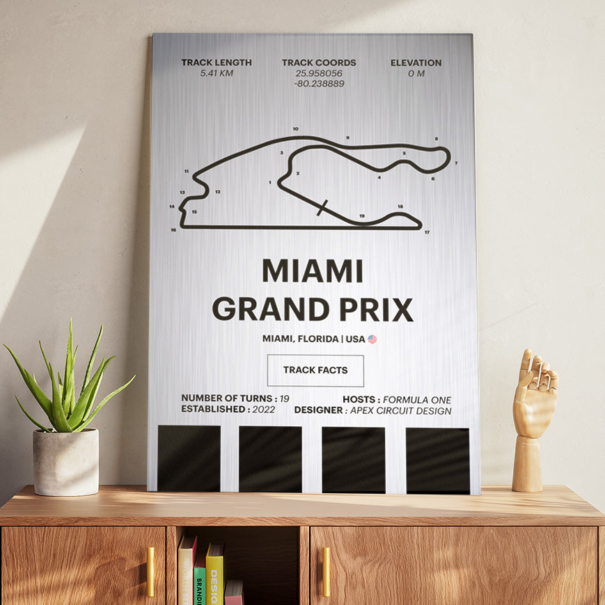 Miami Grand Prix - Corsa Series - Raw Metal