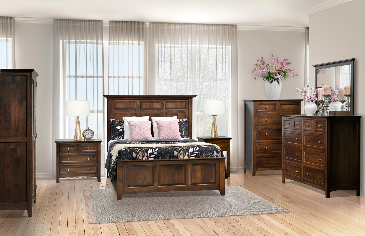 QW Amish Millcraft Albany 4 Drawer Nightstand - MBA32NS