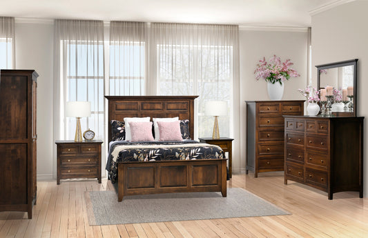 QW Amish Millcraft Albany High Dresser w/ Optional Mirror - MBA66DR