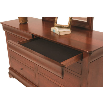 QW Amish Millcraft Louis Phillipe Low Dresser w/ Optional Mirror - MD864DR