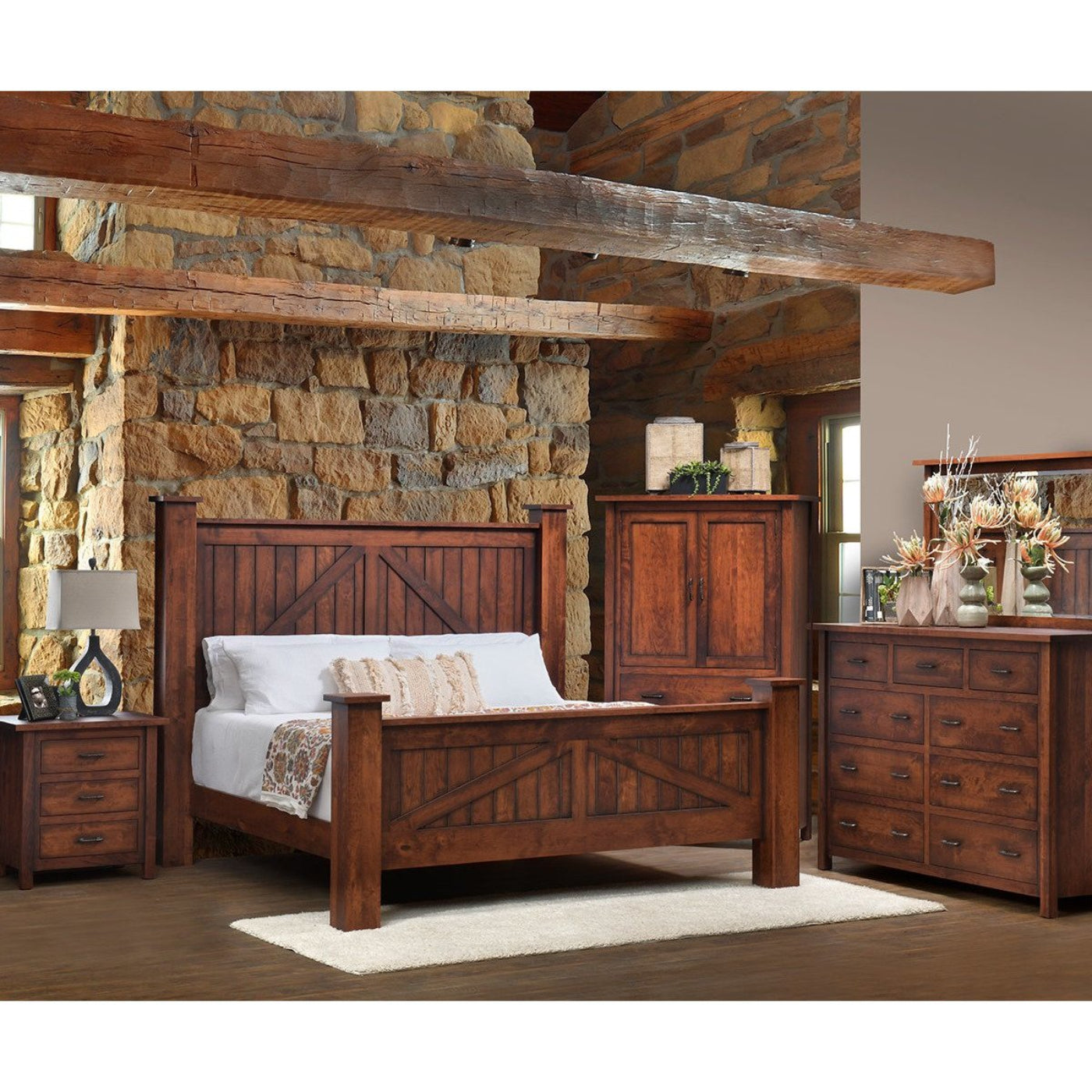 Millcraft Mountain Lodge 3 Drawer Nightstand - MDM29NS