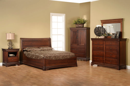 QW Amish Millcraft Versailles Euro Bed - MBV26QN