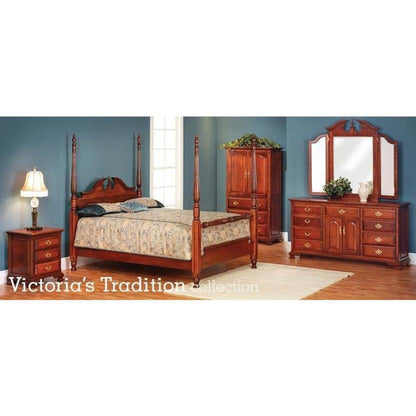 QW Amish Millcraft Victoria's 1 Drawer, 2 Door Nighstand - MD714NS