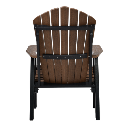 QW Amish Adirondack Chair - Wood Grain Poly - 121L-AHBC2400