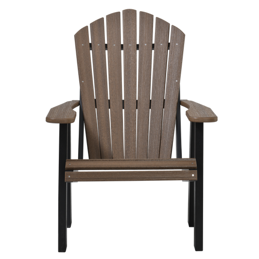 QW Amish Adirondack Chair - Wood Grain Poly - 121L-AHBC2400
