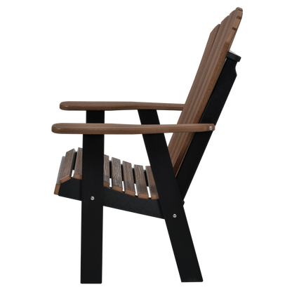 QW Amish Adirondack Chair - Wood Grain Poly - 121L-AHBC2400