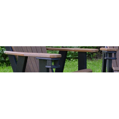 QW Amish Adirondack Chair - Wood Grain Poly - 121L-AHBC2400