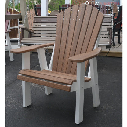 QW Amish Adirondack Chair - Wood Grain Poly - 121L-AHBC2400