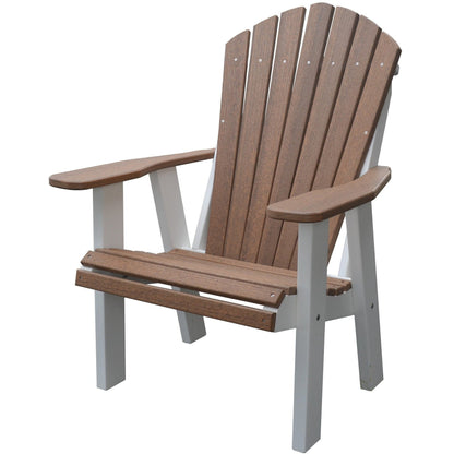QW Amish Adirondack Chair - Wood Grain Poly - 121L-AHBC2400