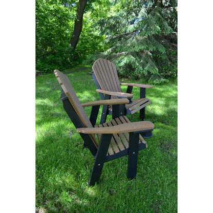QW Amish Adirondack Chair - Wood Grain Poly - 121L-AHBC2400