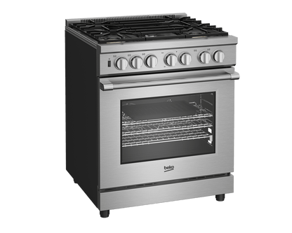 BEKO 30" in Stainless Steel Pro-Style Gas Range in Stainless Steel - PRGR34552SS