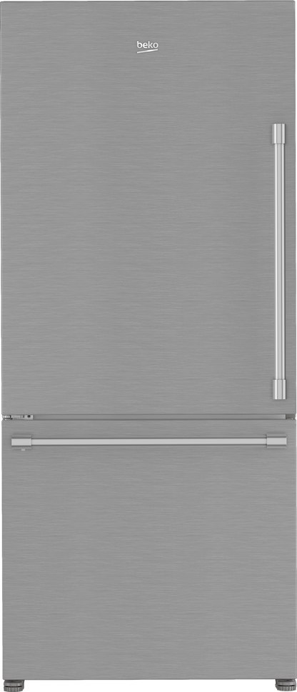 BEKO 30" Bottom Freezer Refrigerator with HarvestFresh in Stainless Steel - BFBD30216SSL
