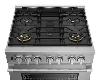 BEKO 30" in Stainless Steel Pro-Style Gas Range in Stainless Steel - PRGR34552SS