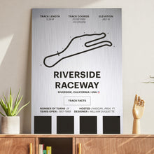 Load image into Gallery viewer, Riverside Raceway - Corsa Series - Raw Metal
