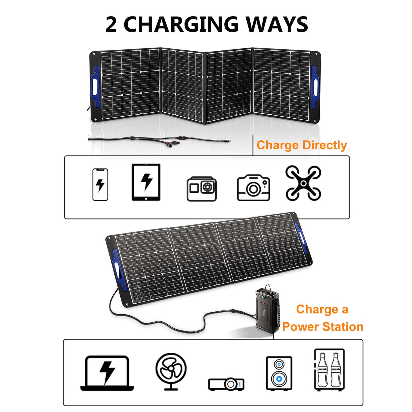 BODEGAcooler 200W Portable Solar Panel Eco-Friendly Source - GSM-200W