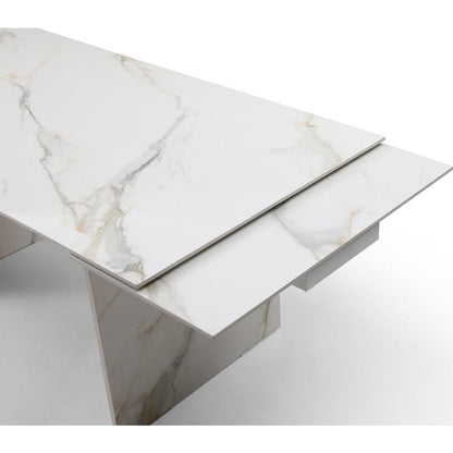 Whiteline Modern Living Georgia Extendable Dining Table - DT1930-WHT